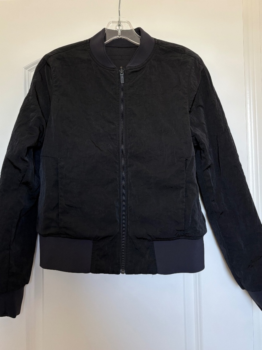 Lululemon reversible bomber jacket in black